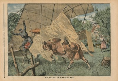The Cow and the Airplane, Illustration from 